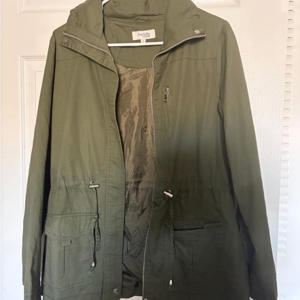 Charlotte Russe Olive Utility Jacket